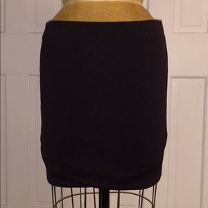 Dark Purple H&M Straight Skirt